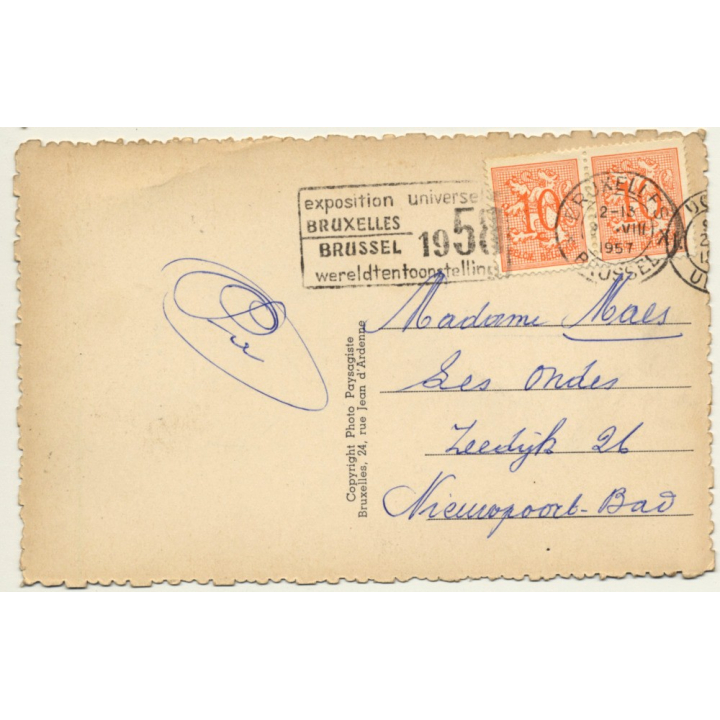 Uccle / Ukkle: Institut Edith Cavell - Architecture (Vintage Postcard Belgium)