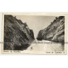 Greece: Canal de Corinthe 6 (Vintage RPPC ~1930s Gelatin Silver)