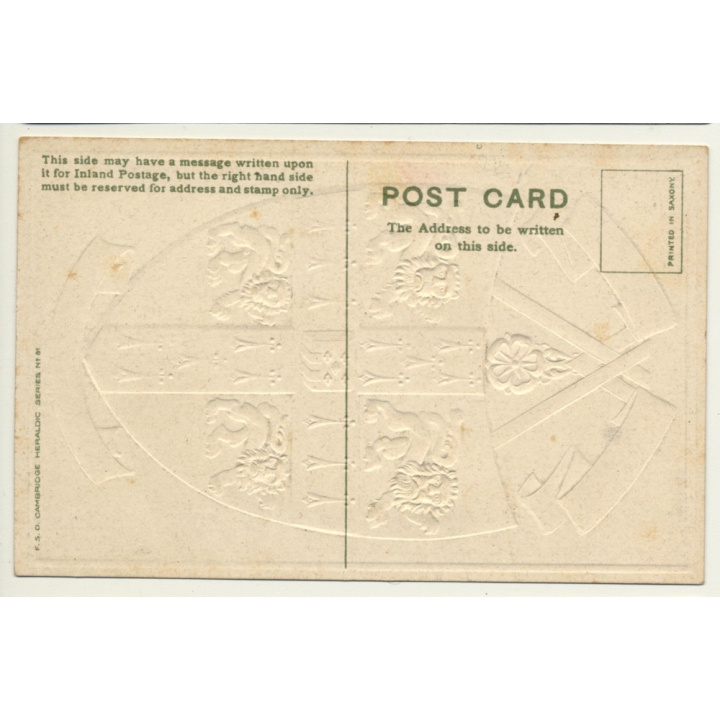 University Of Cambridge Founded A.D. 915 (Vintage Postcard ~1910s/1920s)