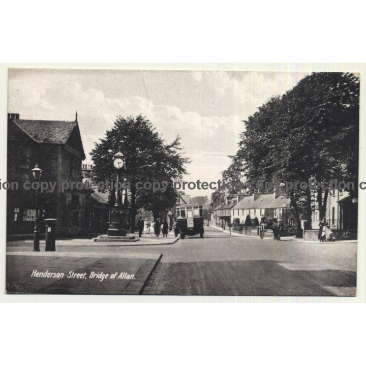 Scotland / UK: Henderson Street, Bridge Of Allan (Vintage Postcard)