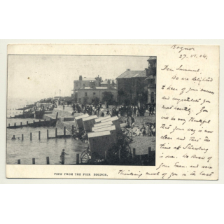 Sussex / UK: View From The Pier Bognor (Vintage Postcard 1904)