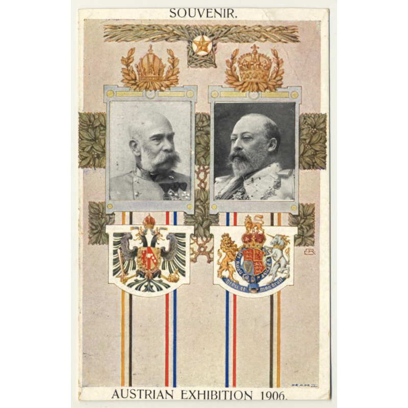 London / UK: Souvenir - Austrian Exhibition 1906 (Vintage Postcard)