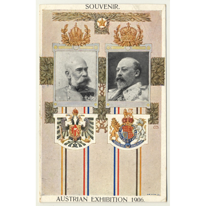 London / UK: Souvenir - Austrian Exhibition 1906 (Vintage Postcard)