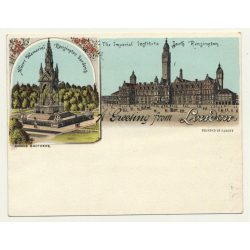 Sandle Brothers / UK: A Greeting From London *2 (Vintage Court Size Postcard ~1900)