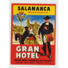 Gran Hotel - Salamanca / Spain (Vintage Luggage Label)