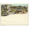 Sandle Brothers / UK: A Greeting From Crystal Palace London (Vintage Court Size Postcard ~1900)