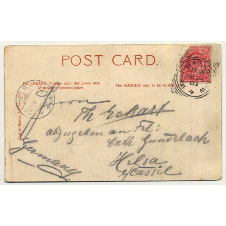 UK: Earls Court - The Gigantic Wheel (Vintage Postcard 1903)