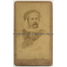 A. Leroux, Alger: Portrait Of Tourist W. Turban *2 (Vintage Cabinet Card Photo Pre 1900)