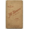 A. Leroux, Alger: Portrait Of Tourist W. Turban *2 (Vintage Cabinet Card Photo Pre 1900)