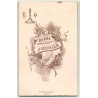 F. Berger / Liége: Elegant Woman / White Dress (Vintage Carte De Visite / CDV ~1860s)