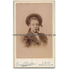 Ernest Wurth / Liège: Dreamy Young Girl / Puff Sleeves (Vintage Carte De Visite / CDV 1898)