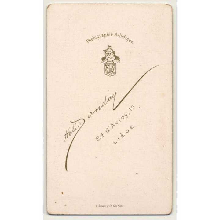 H. Dandoy / Liège: Portrait Of Woman (Vintage Carte De Visite / CDV ~1880s/1890s)