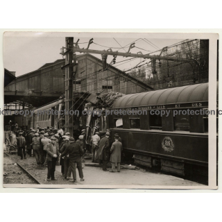 Etampes: L'Accident De Chemin Du Fer / Train Crash (Vintage Photo Meurisse ~1930s)