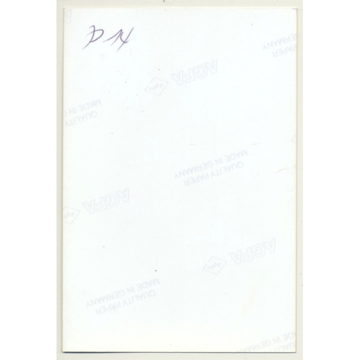 Tall Slim Blonde Semi Nude Bunny 8 / Hair Bow (Vintage Photo GDR 1980s)