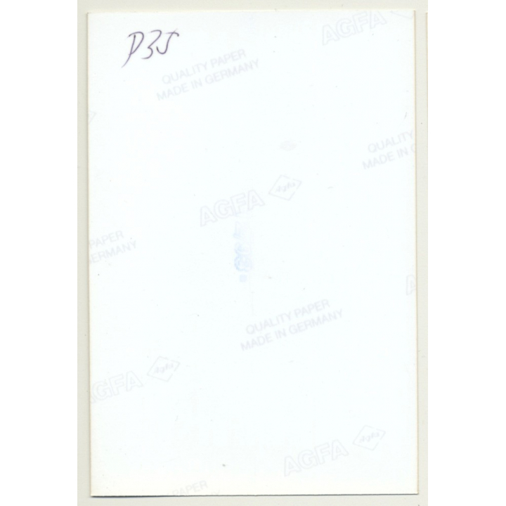 Tall Slim Blonde Nude Bunny *15 / Side View (Vintage Photo GDR 1980s)