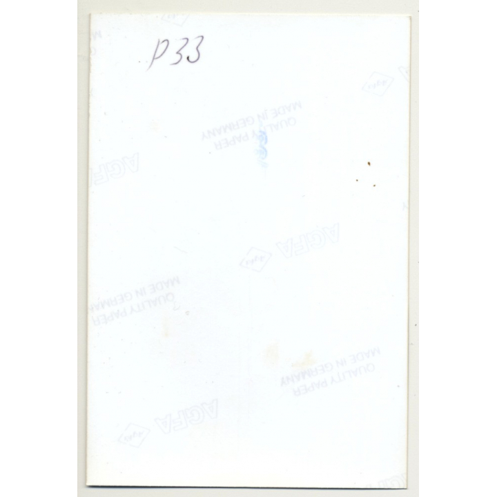 Tall Slim Blonde Nude Bunny *16 / Rear View (Vintage Photo GDR 1980s)