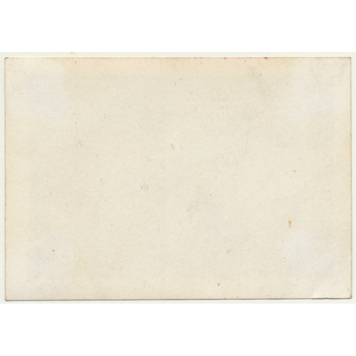 Little Boy & Baby Brother In Red Racer Cart / Alsatian(Vintage Photo ~1940s)