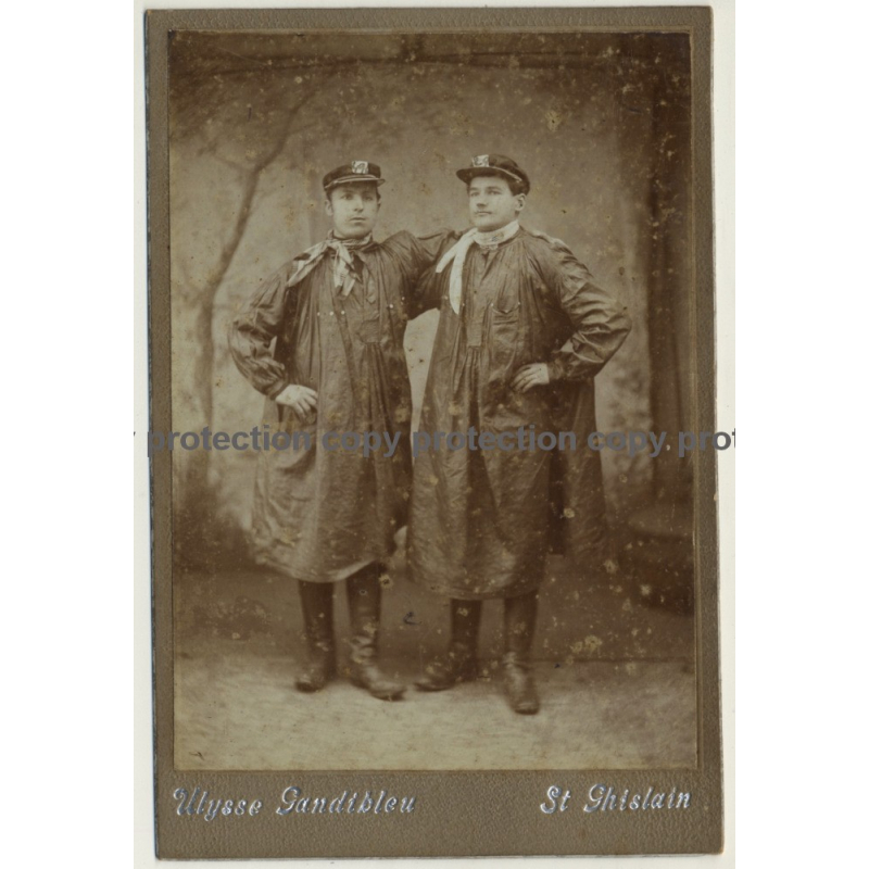 Ulysse Gandibleu: Fishmongers - Poissoniers - Profession (Vintage Cabinet Card ~1890s/1900s)