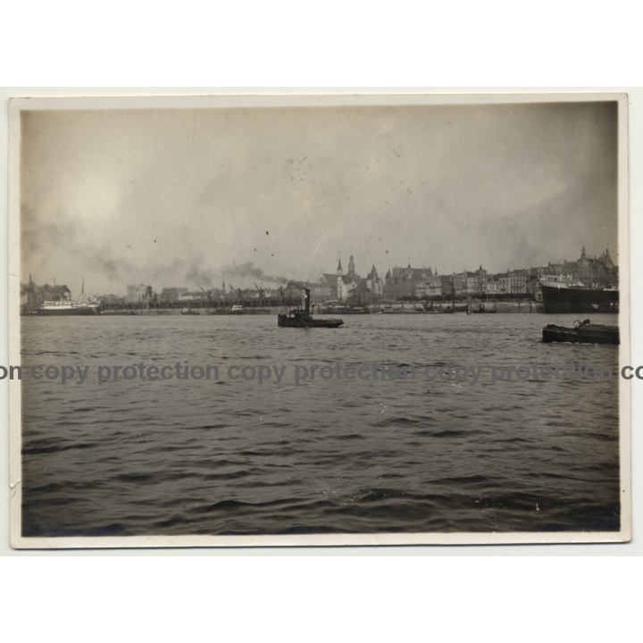 Antwerpen / Anvers: Le Port Et L'Escaut (Vintage Photo ~1930s/1940s)