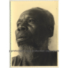 Congo Belge: Portrait Of Indigneous Man / Beard (Vintage Photo Semal ~1950s)