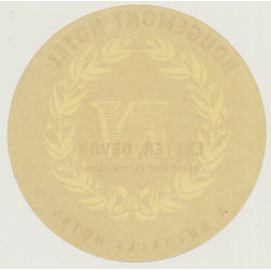 Rougemont Hotel - Exeter, Devon / Great Britain (Vintage Luggage Label)