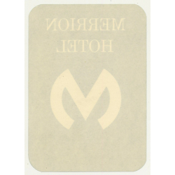 Merrion Hotel - Leeds / Great Britain (Vintage Luggage Label)