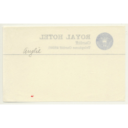 Royal Hotel - Cardiff / Great Britain (Vintage Luggage Label)