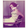 Redheaded Woman Tied To Chair *1 / Gag - Bondage - BDSM (Vintage Photo USA ~1970s)