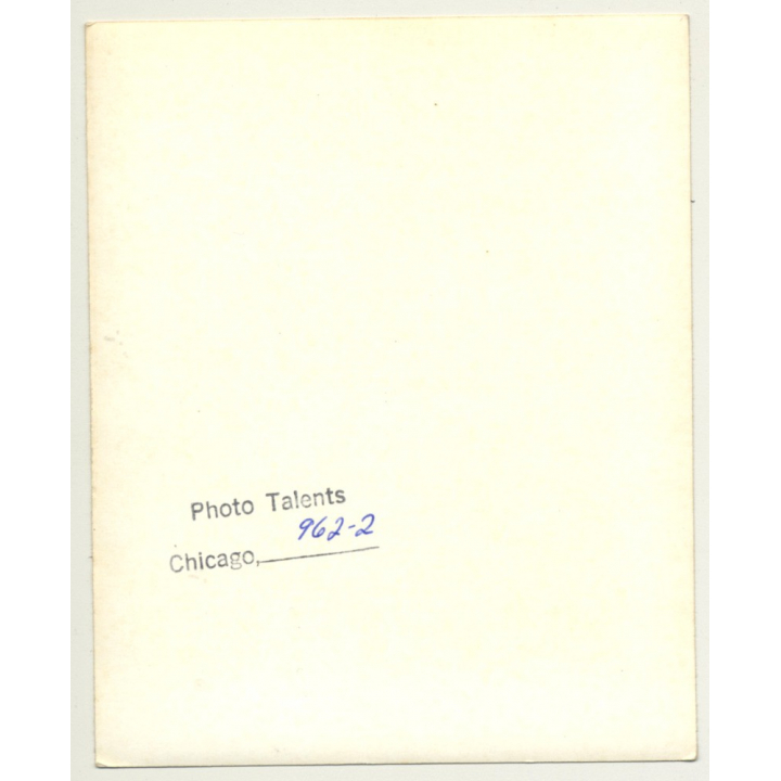 Semi Nude Blonde Tied To Chair / Black Bra - Bondage - BDSM (Vintage Photo USA ~1970s)