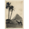 Lehnert & Landrock: Cairo - The Cheops Pyramid / Egypt (Vintage RPPC 1934)