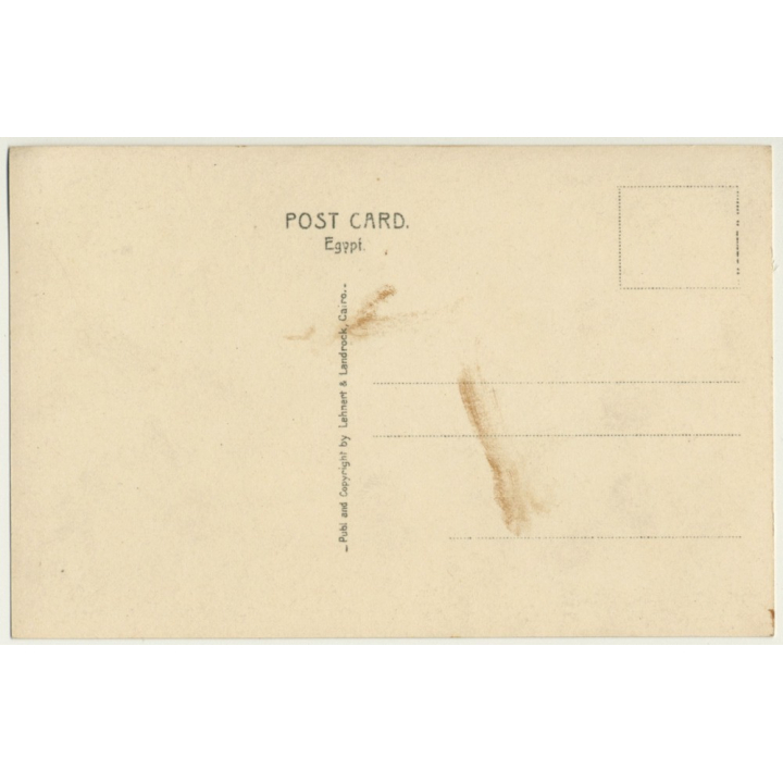 Lehnert & Landrock: Cairo - The Cheops Pyramid / Egypt (Vintage RPPC 1934)