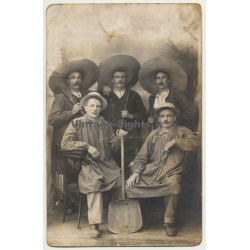 Demory & L. Jouvencel Vins Restaurant / Biaude - Oversea? (Vintage RPPC ~1910)