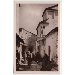 Constantine / Algeria: Un Rue Arabe (Vintage RPPC ~1930s)