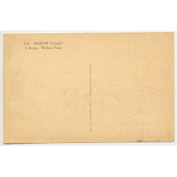 Dakar / Senegal: L'Avenue William Ponty / Poste (Vintage Postcard)