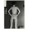 Rear View Of Tall Slim Nude Woman / Butt (Vintage Photo GDR ~1970s)
