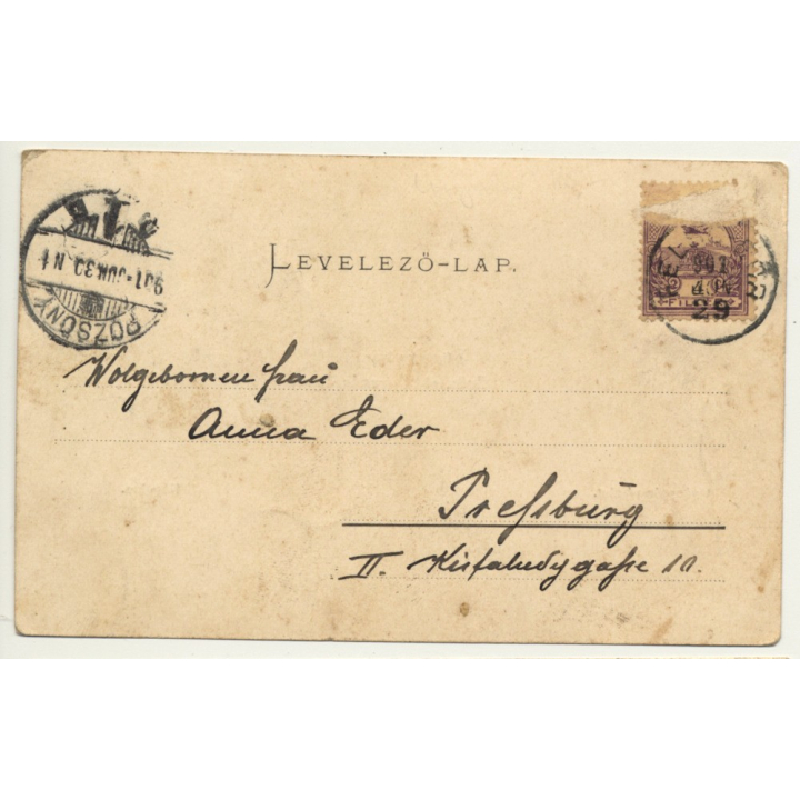 Tarcsáról / Hungary: Spa Center - Chapel (Vintage Postcard 1901)