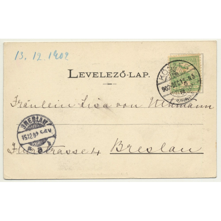 Köszegröl / Hungary: Temple Of The Sacred Heart Of Jesus (Vintage Postcard 1902)