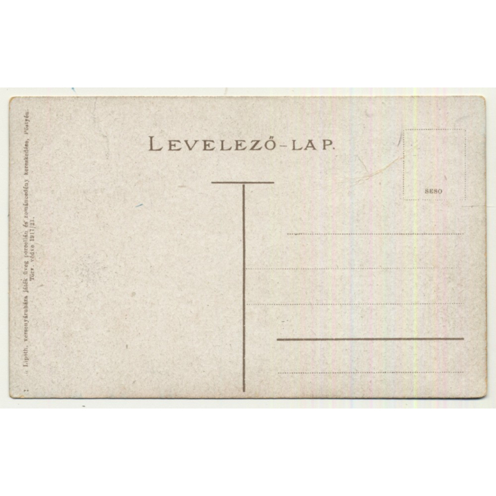 Bad Pöstyén - Pistian - Slovakia: Erzsébet ut. - Elisabethstraße (Vintage Postcard ~1920s)