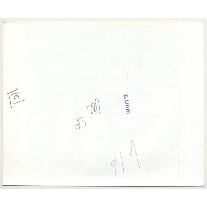 Petite Blonde About To Spank Bare Butt Of Girlfriend / BDSM (Vintage Photo Master B/W ~1970s)