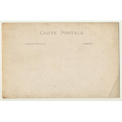 South America: Workers On Construction Site (Vintage RPPC Sepia ~1910s)