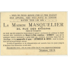 Female Portrait / La Maison Masquelier - Junker & Ruh (Vintage Advertisment Photo Card)