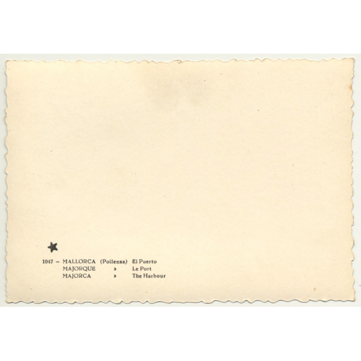 Pollensa - Pollença / Mallorca: El Puerto / Hotel Miramar (Vintage RPPC ~1950s)