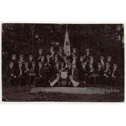 Tondern / Denmark: Group Of Students Drinking Beer (Vintage RPPC 1909)