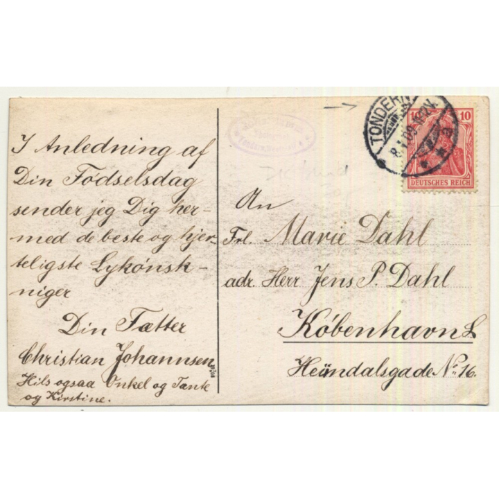 Tondern / Denmark: Group Of Students Drinking Beer (Vintage RPPC 1909)