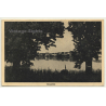 Graasten - Gråsten / Denmark: Town View Over Lake (Vintage Postcard 1939)