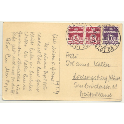 Graasten - Gråsten / Denmark: Town View Over Lake (Vintage Postcard 1939)