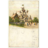 Stockholm / Sweden: Exhibition 1897 - Utställningen (Vintage Artist Postcard Anna Palm)