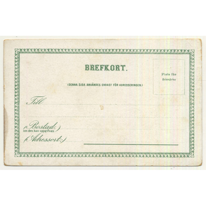 Stockholm / Sweden: Exhibition 1897 - Utställningen (Vintage Artist Postcard Anna Palm)