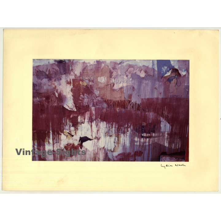 Lydia Nash / Bruxelles: Painted Poster Wall (Vintage Photo ~1980s/1990s)