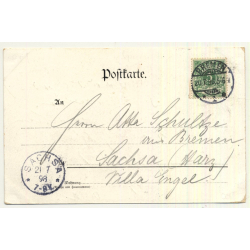 Kegeln / Bowling: Kunstkegler - Art Bowler (Vintage Funny Postcard 1898)